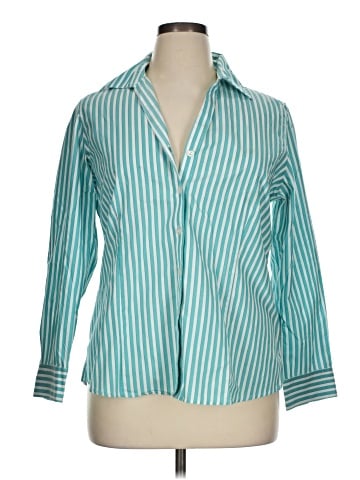 Foxcroft 3/4 Sleeve Button-Down Shirt (view 1)
