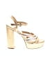 MICHAEL Michael Kors Metallic Gold Sandals Size 8 1/2 - photo 1