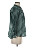 J.Crew 100% Baumwolle Checkered-gingham Green Long Sleeve Blouse Size 4 - photo 4