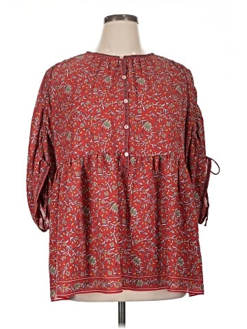 Max Studio 3/4 Sleeve Blouse (view 1)
