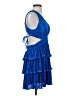 Lulus 100% Polyester Blue Cocktail Dress Size S - photo 4