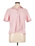 Koret Checkered-gingham Pink Short Sleeve Button-Down Shirt Size L (estimated, petite) - photo 1