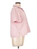 Koret Checkered-gingham Pink Short Sleeve Button-Down Shirt Size L (estimated, petite) - photo 4