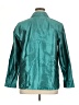 Emanuel Emanuel Ungaro 100% Silk Metallic Teal Blouse Size 16 - photo 2