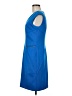 Studio One Solid Blue Casual Dress Size 6 - photo 5