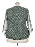 S.L.B. Teal 3/4 Sleeve Blouse Size 3X - photo 2