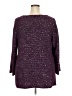 Chico's Metallic Purple Pullover Sweater Size XXL (4) - photo 2