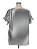 Suzanne Betro Silver Short Sleeve Top Size 1X - photo 2
