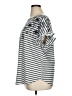 Suzanne Betro Silver Short Sleeve Top Size 1X - photo 5