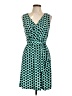 Donna Morgan Polka Dots Teal Cocktail Dress Size 12 (petite) - photo 1