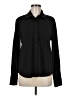 Modern Works Houndstooth Black Long Sleeve Blouse Size M - photo 1