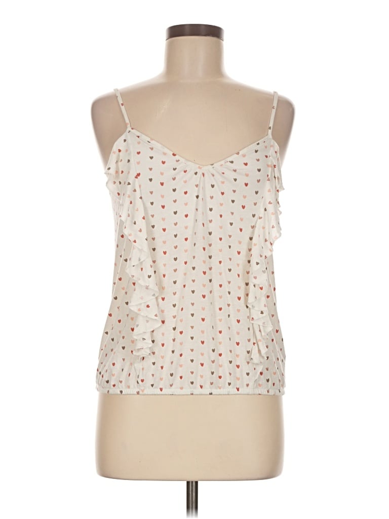 Pre-owned American Eagle Outfitters Tank Top Ivory Sweetheart Neckline Tops