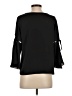 Waverly Grey 100% Polyester Black 3/4 Sleeve Blouse Size S - photo 2