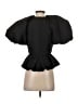Hill House 100% Polyester Black Short Sleeve Blouse Size 2 - photo 2