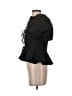 Hill House 100% Polyester Black Short Sleeve Blouse Size 2 - photo 5