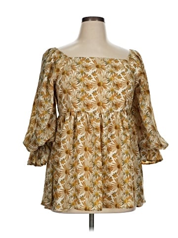 Entro 3/4 Sleeve Blouse (view 1)