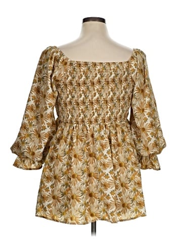 Entro 3/4 Sleeve Blouse (view 2)
