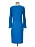 Spense Solid Blue Casual Dress Size 4 - photo 2