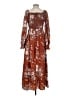 Assorted Brands 100% Polyester Brown Casual Dress Size M - photo 2