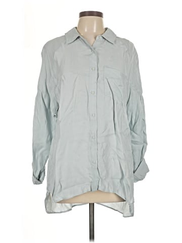 Lovestitch 3/4 Sleeve Button-Down Shirt (view 1)