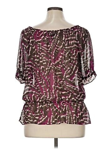 a.n.a. A New Approach Short Sleeve Blouse (view 2)