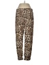 Unbranded 100% Silk Animal Print Gold Silk Pants Size L - photo 1