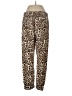 Unbranded 100% Silk Animal Print Gold Silk Pants Size L - photo 2