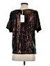 Jasambac Metallic Gold Short Sleeve Top Size S - photo 2