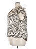 NY Invasion Animal Print Ivory Short Sleeve Blouse Size 3X - photo 5