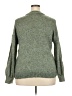 LC Lauren Conrad Tweed Green Pullover Sweater Size XXL - photo 2