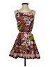 Postella Paisley Multi Color Brown Casual Dress Size P (petite) - photo 1