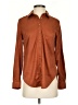 Pilcro Brown Long Sleeve Button-Down Shirt Size XXS - photo 1