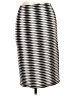Ashley Blue Stripes Silver Casual Skirt Size L - photo 2
