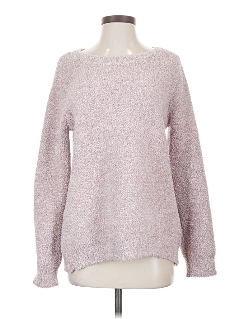 Pre-owned Barefoot Dreams Cozychic Lite Pullover Sweater In Pink