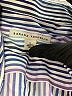 Banana Republic 100% Cotton Stripes Blue Long Sleeve Blouse Size L - photo 7