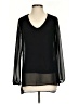 Unbranded 100% Polyester Black Long Sleeve Blouse Size S - photo 1