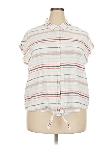 Weatherproof Sleeveless Button-Down Shirt (view 1)