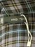MNG Plaid Blue Gray Casual Dress Size XL - photo 7