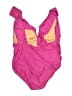 J.Crew Solid Pink One Piece Swimsuit Size 24 - photo 2