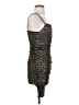 Leith Animal Print Brown Cocktail Dress Size S - photo 4