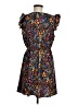 Shein 100% Polyester Floral Black Casual Dress Size 8 - 10 - photo 2