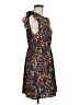 Shein 100% Polyester Floral Black Casual Dress Size 8 - 10 - photo 4