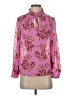 J.Crew 100% Polyester Pink Long Sleeve Blouse Size XXS - photo 1