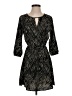 Lush 100% Polyester Tweed Black Casual Dress Size XS - photo 1