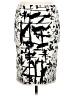 BCBGMAXAZRIA Graphic Silver Casual Skirt Size M - photo 2
