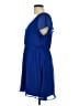 Express Outlet 100% Polyester Solid Blue Casual Dress Size L - photo 5
