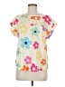 Shein Ivory Short Sleeve Top Size 6 - photo 1