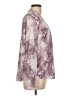 Tahari 100% Polyester Tie-dye Purple Long Sleeve Blouse Size L - photo 4