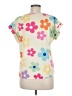 Shein Ivory Short Sleeve Top Size 6 - photo 2