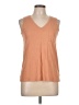 Max Studio 100% Pima Cotton Orange Sleeveless Top Size L - photo 1